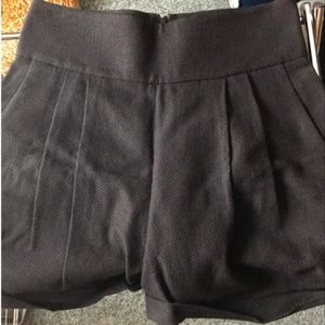 Black high waist mackage shorts